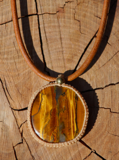 Light Tiger's Eye Wizard 'GROUNDED PROTECTOR'