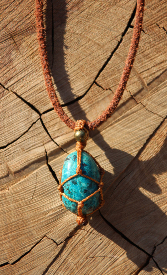 High Quality Chrysocolla Warrior 'VOICE OF STRENGTH'